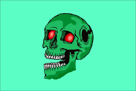 Download Head Skull Art Mascot Design Freehand - Freehand Collection