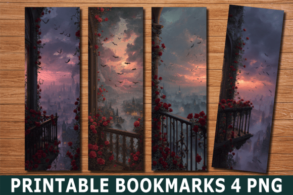 Download Dark Romance Balcony Rose View Bookmark - Balcony Collection