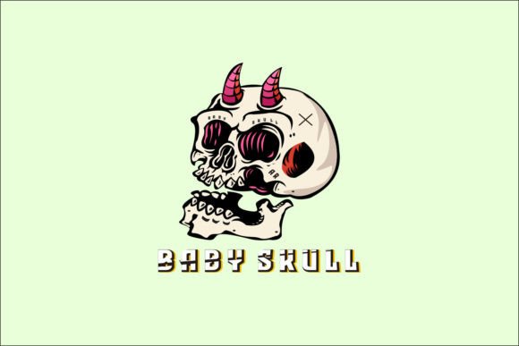Download Skull Art Mascot Freehand Style Design - Freehand Collection