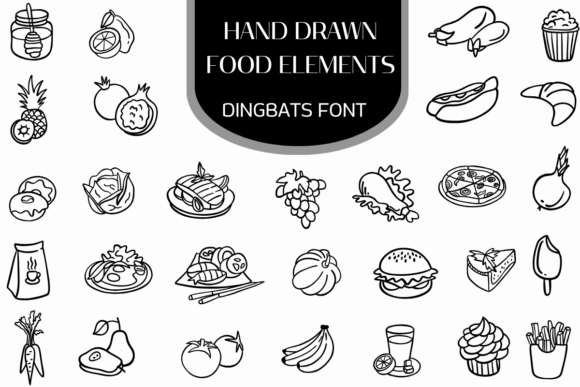Download Hand Drawn Food Elements - Elements Collection