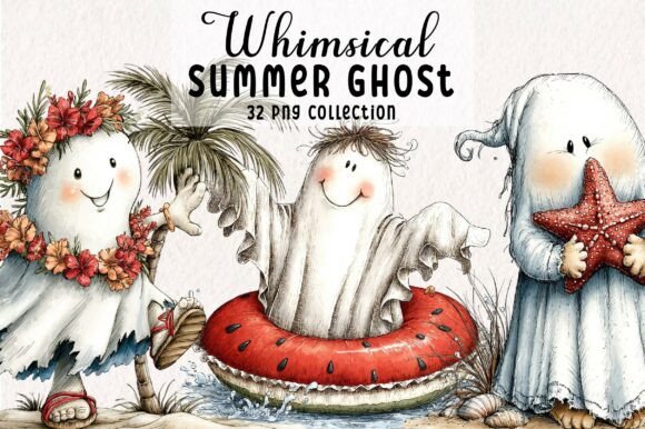 Download Whimsical Summer Ghost Clipart - Premium Resources